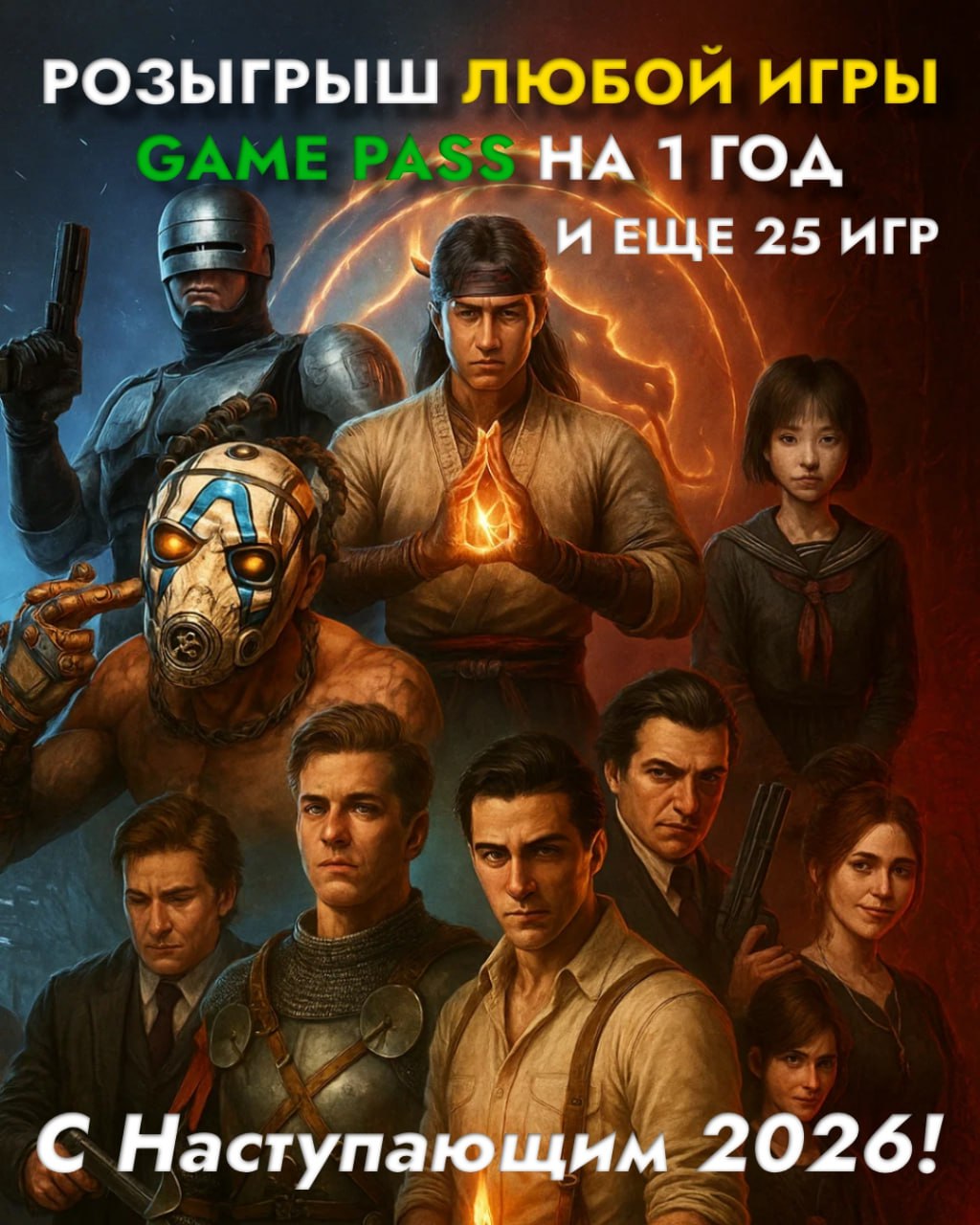 Розыгрыш Game Pass Ultimate и 25 игр для Xbox Розыгрыш Game Pass Ultimate и 25 игр для Xbox